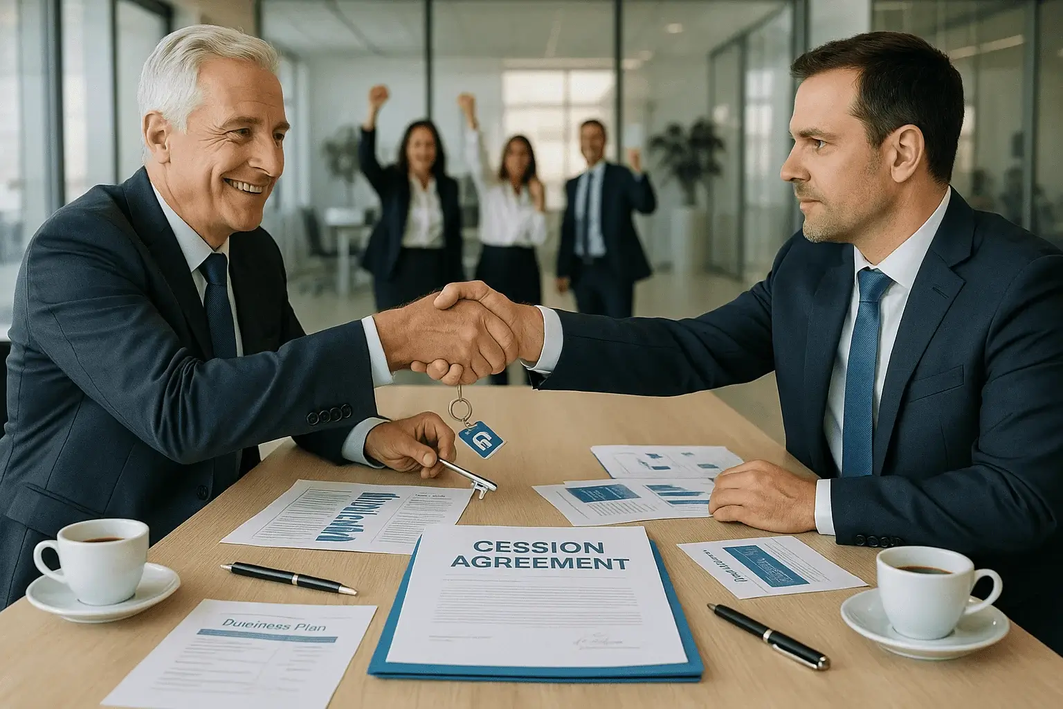 Cession entreprise réussie avec accompagnement expert-comptable ECCF vendeur acheteur transaction sécurisée