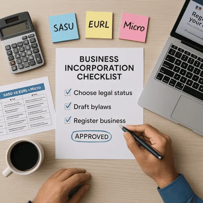 Comparatif statuts juridiques pour création entreprise avec conseil expert-comptable ECCF