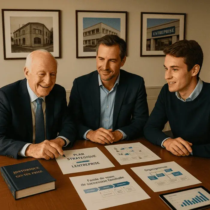 Transmission entreprise familiale trois générations accompagnement succession expert-comptable ECCF continuité
